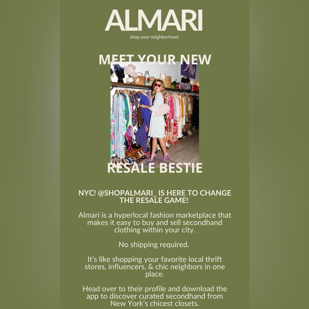 Join us on @shopalmari_ for more local resale finds!